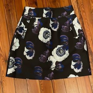 Jcrew flower print skirt